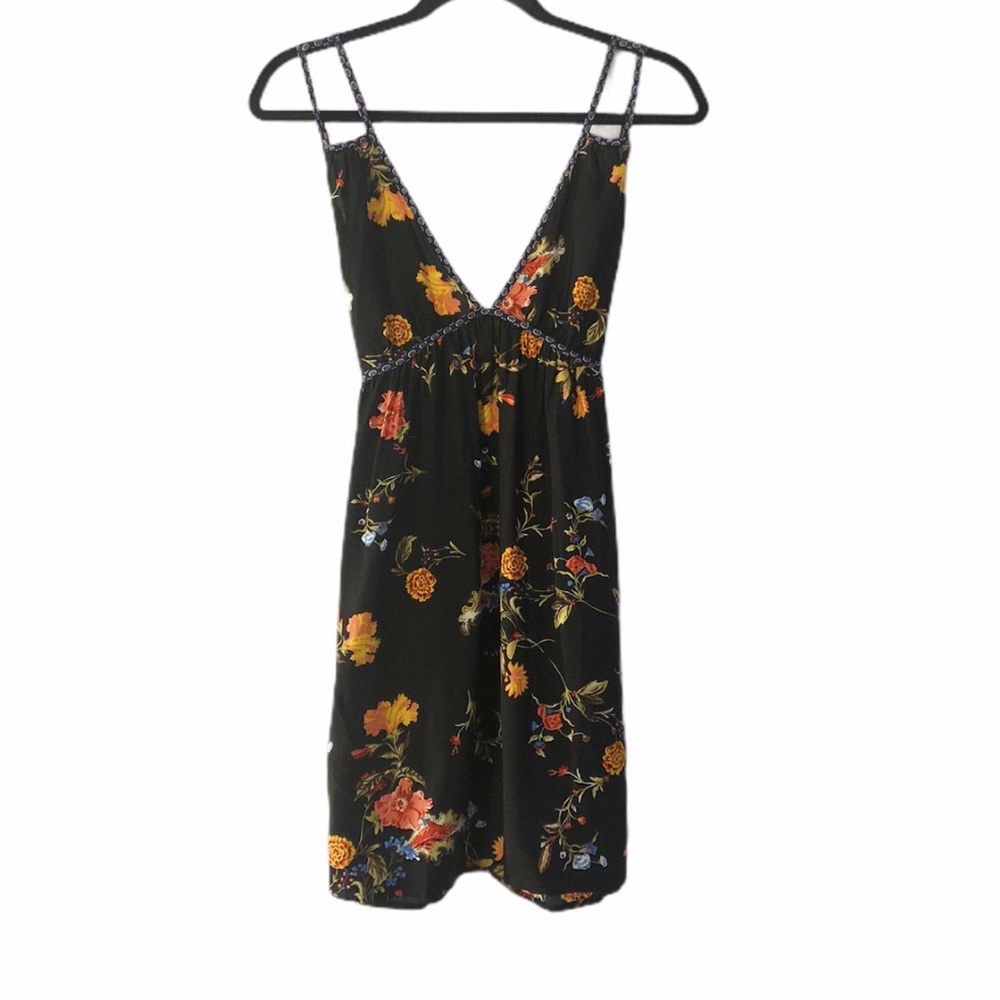 NWT Band of Gypsies Black Floral Dress